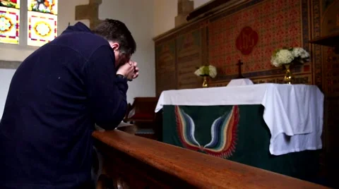Praying Man Stock Footage 41582417