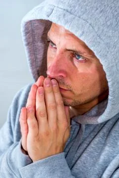 Praying man Stock Photos