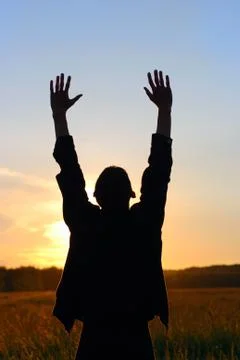 Praying man Stock Photos