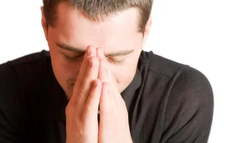 Praying Foto stock