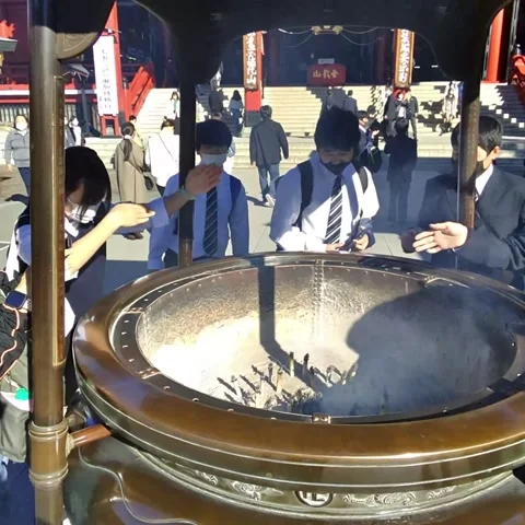 Praying Shrine POV Stock Footage 236266138