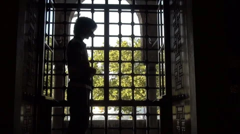 Praying of Silhouette Stock Footage 46206752