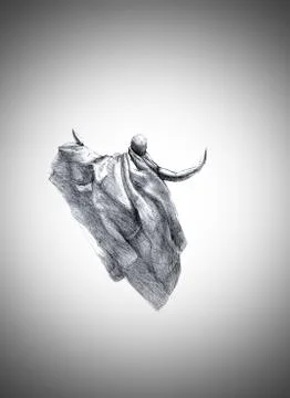 Praying to the sky man Stock Illustration