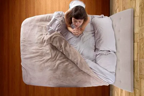 Praying Top View Stock Photos