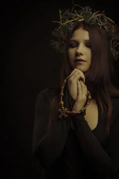 Praying woman Stock Photos