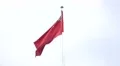 PRC Chinese Flag Overcast Sky 4k or 4k+ Resolution