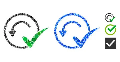 Pre-Approved Mosaic Icon of Circle Dots 스톡 일러스트