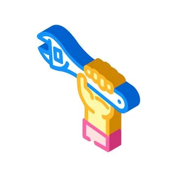 Pre assembled isometric icon vector illustration Illustrazione stock