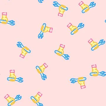 Pre assembled vector seamless pattern 스톡 일러스트