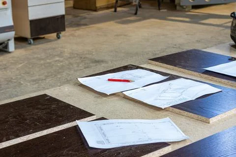 Pre-assembly validation ensures correct dimensions and fit before final joining Stock Photos