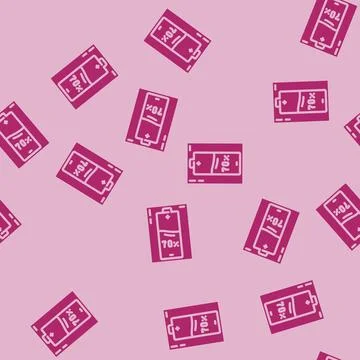 Pre charged glyph vector seamless pattern 스톡 일러스트