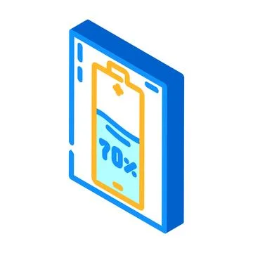 Pre charged isometric icon vector illustration Stock Illustration