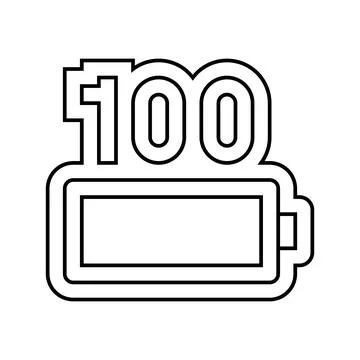 Pre charged line icon vector illustration Stock Illustration
