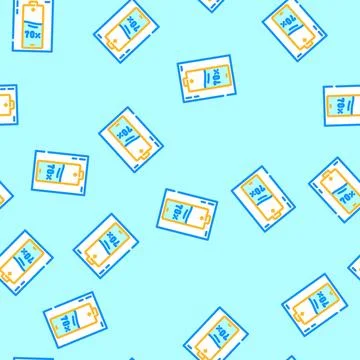 Pre charged vector seamless pattern Stock Illustration