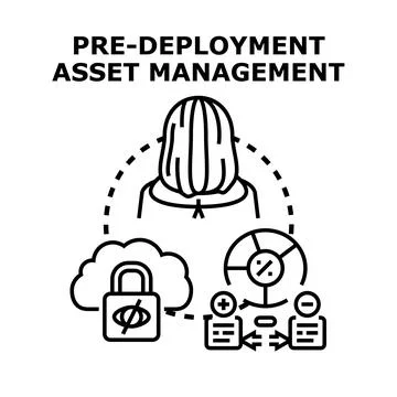 Pre deployment asset management concept illustration Stock Illustration