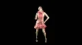 Pre-keyed Fantastic Latina Dancer - 5 HD Footage