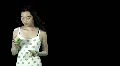 Pre keyed green screen Asian woman - Apple or banana - that is the question. HD 影片