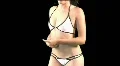 Pre-keyed Hot Latina in bikini - medium poses and shots - 6 HD Footage