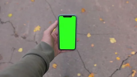 Pre-Keyed iPhone 11 green screen ready for your content Stock Footage 141206581