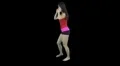 Pre-keyed Slow motion chinese girl dancing and moving for fitness - 8 HD Footage