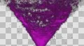 Pre-keyed water fountain loop in magenta HD Footage