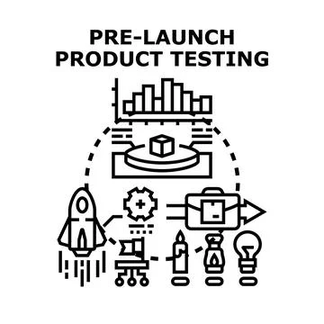 Pre launch product testing for innovative development イラスト素材