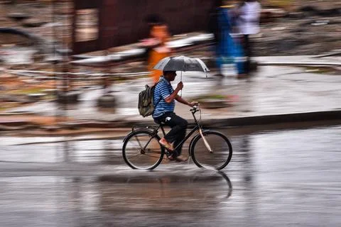 Pre-monsoon showers affect different parts of India, Chennai - 17 Mar 2023 Stock Photos