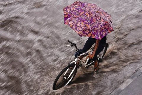 Pre-monsoon showers affect different parts of India, Chennai - 17 Mar 2023 Stock Photos