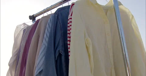 Pre owned clothes Stock Footage 221621927
