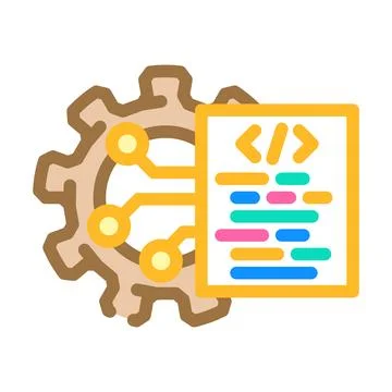 Pre programmed features color icon vector illustration Stockillustratie