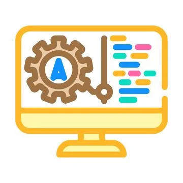 Pre programmed modes color icon vector illustration Stock Illustration