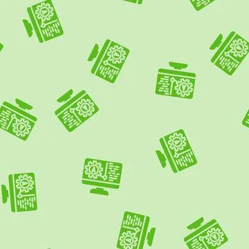 Pre programmed modes glyph vector seamless pattern Stockillustratie