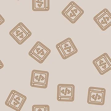 Pre programmed modes line seamless pattern Stockillustratie