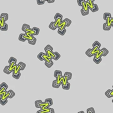 Pre programmed modes vector seamless pattern 스톡 일러스트