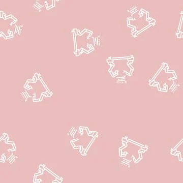 Pre-programmed robot line seamless pattern Stockillustratie