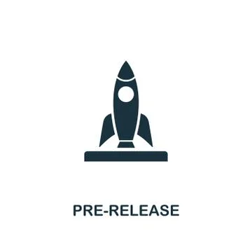 Pre-Release icon. Premium style design from crowdfunding icon collection. UI and Stock Illustration