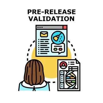 Pre release validation of software and data 库存插图