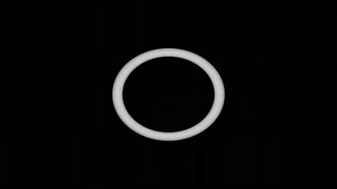 Pre rendered transition black to white growing circles video layer effect Stock Footage 140973848