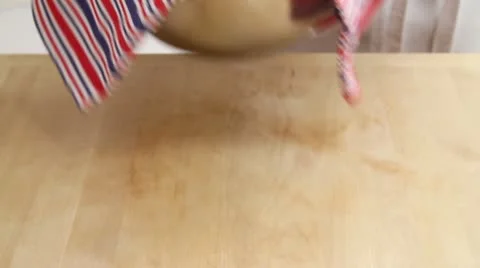 Pre-risen yeast dough Stock Footage 24652563