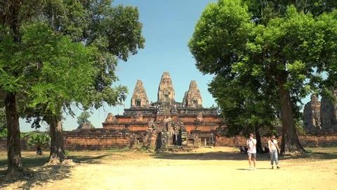 Pre Rup Temple, Angkor, Siem Reap, Cambodia Stock-Footage 77195385