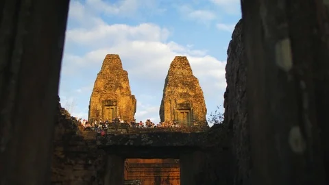 Pre Rup Temple Angkor Sunset Видео 101038619