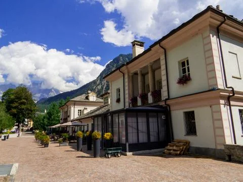 Pre-Saint-Didier Thermal Spa, Aosta Valley, Italy Stock Photos