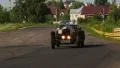 Pre-war classic car Bentley 3 ヨ 4.5 driving beautiful landscape HD Footage