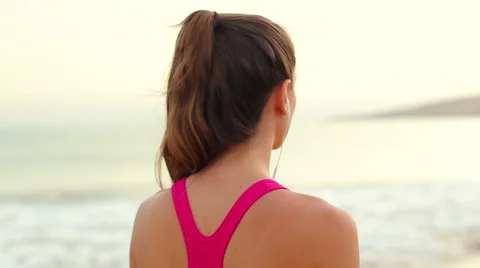 Pre Workout Tunes Stock Footage 52824186