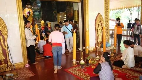 Preah Ang Chek temple Stock Footage 76896128