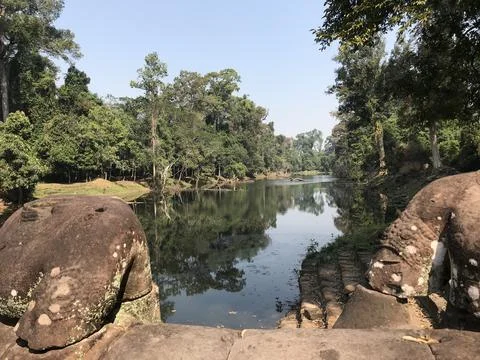 Preah Khan Temple Foto stock