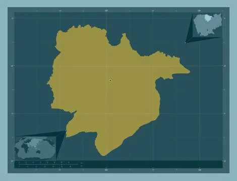 Preah Vihear, Cambodia. Solid color shape Illustrazione stock