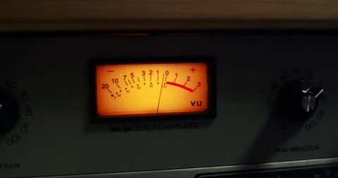Preamplifier Levels At Recording Studio Session 4K 24FPS Stock Footage 253446083