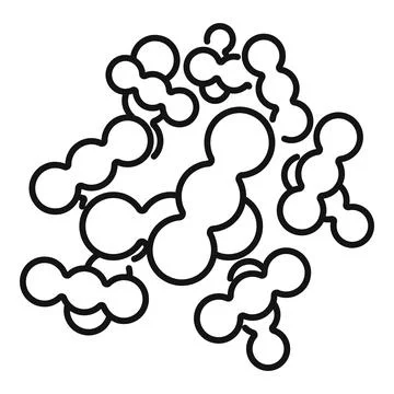 Prebiotic microbe icon outline vector. Bacteria probiotic 스톡 일러스트