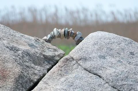 Precarious creation Stock Photos